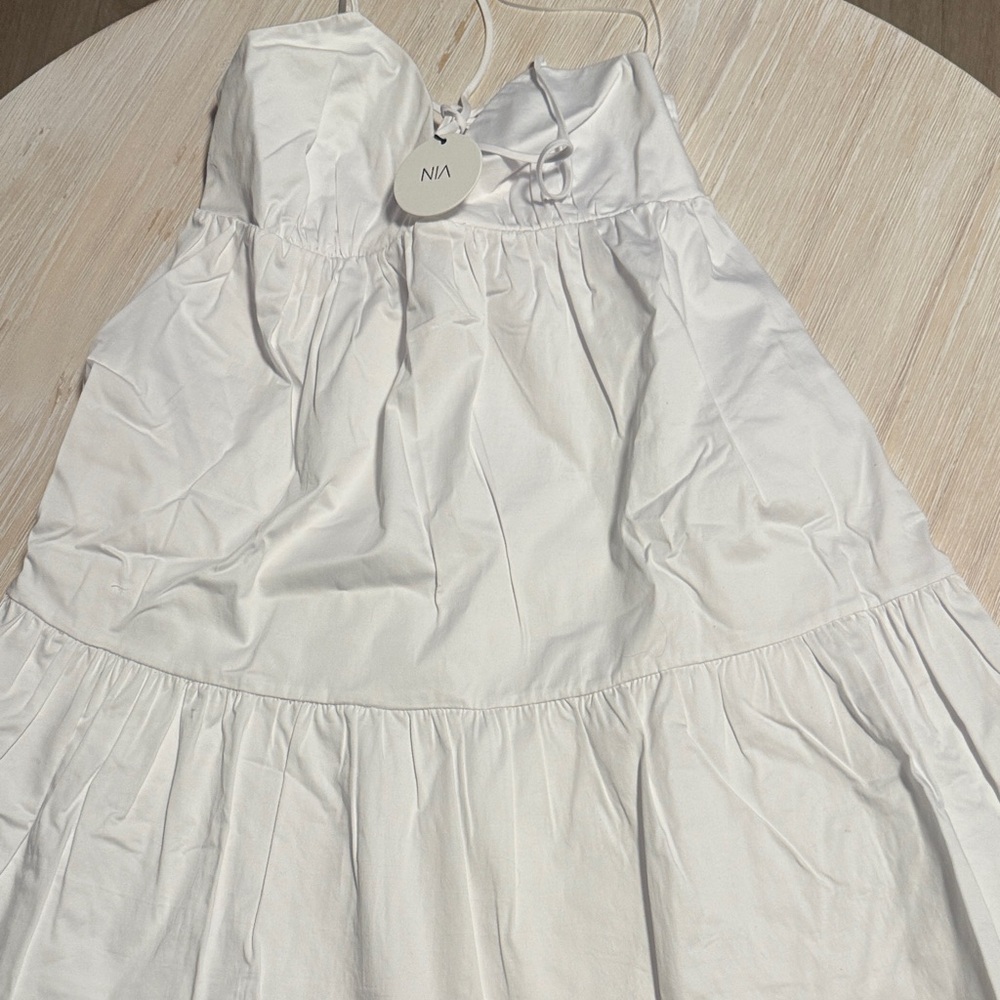 White mini dress